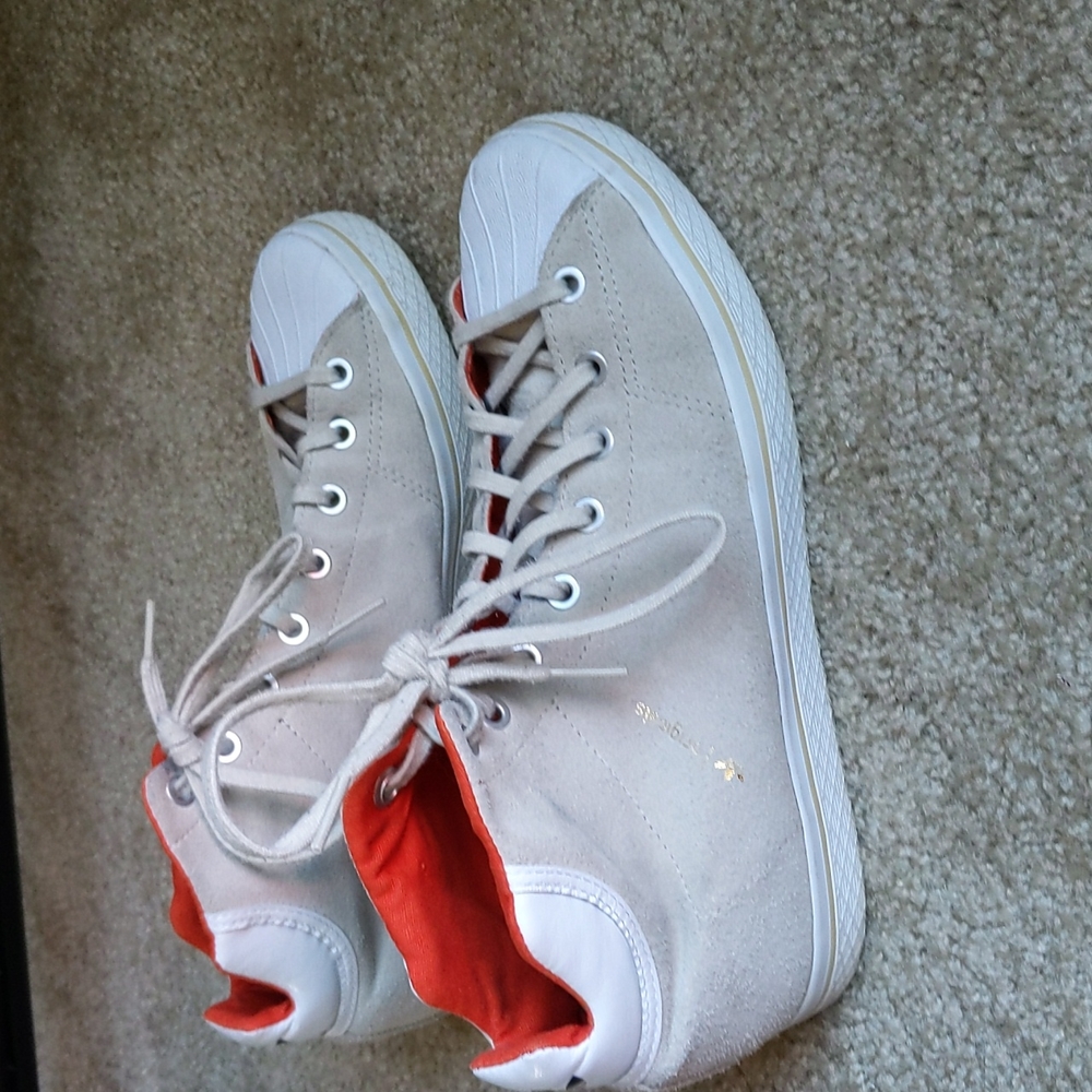 Adidas suede high top vulc Star sneakers 8